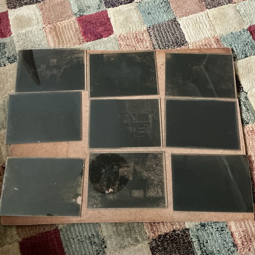 Vintage glass slides - 9,