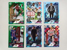Topps Match Attax 2022-23 Green & Crystal Parallels - 6 cards all different