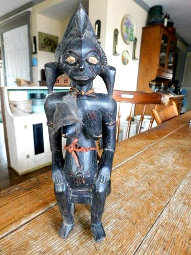Vintage wood seated - seated, senufo