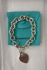 Tiffany & Co Silver Engravable Blank Heart: Authentic/Genuine
