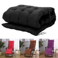 Thick Sun Lounger Cushion Garden Outdoor Recliner Spare Seat Padded Replacement