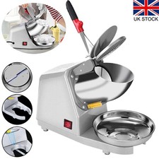 380W Electric Ice Crusher with Stainless Steel Bowl, 85kg per Hour, 2200 RPM New