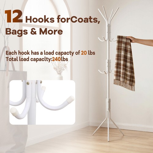 Hooks coat rack hat stand - coat,