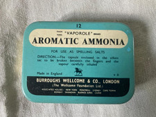 Vintage "Smelling Salts" Tin – Burroughs Wellcome “Vaporele” - Made in England