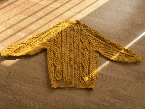 Ladies aran cardigan - ladies,