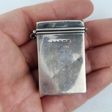 Antique Silver Vesta Matchbox Sleeve Birmingham 1913 Adie & Lovekin