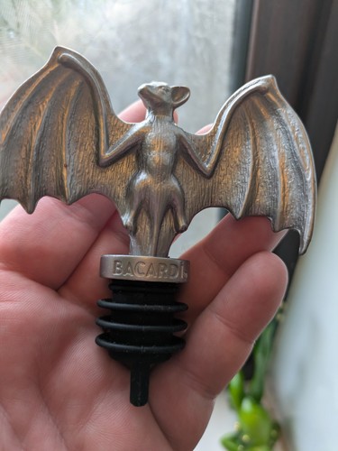 Bacardi rum bottle pourer - , and