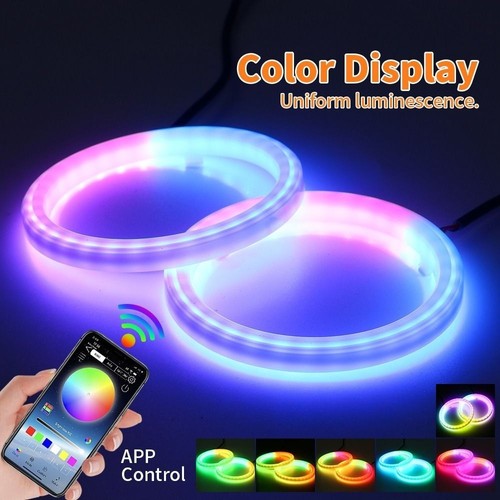 2pcs rgb bulb led angel - 2pcs, eyes