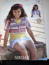 Sirdar Crofter Chunky Girls Knitting Pattern