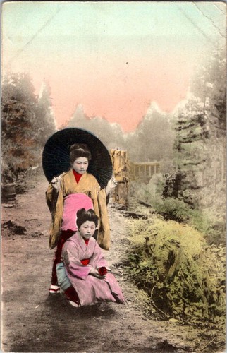 Kyoto japan postcard two - kyoto,