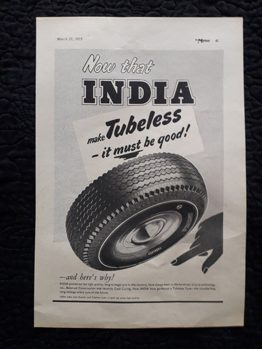 India tubeless tyres vintage - india,