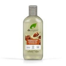 Dr Organic Argan Oil Shampoo, Vegan, Paraben& SLS-Free, Certified Organic, 265ml