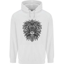 Mandala Lion Childrens Kids Hoodie