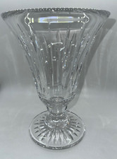 Vintage Stuart England Crystal Hampshire Vase 9 inches. Vintage. Pre-Owned. NM
