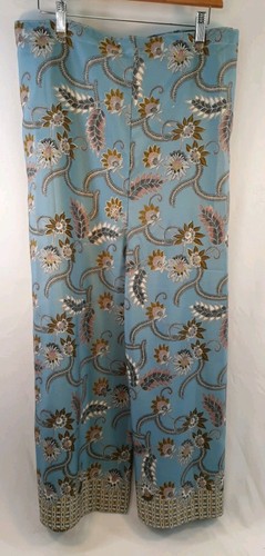 Rizky blue floral 100 - 100%, silk
