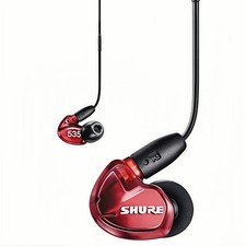 Shure SE535 Wired In-Ear Earphones Professional Sound Isolating Headphones Red