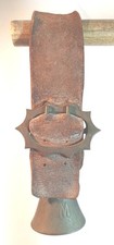 Sheep/Goat Bell On Leather Strap. An Antique Agricultural Bronze & Leather Bell.