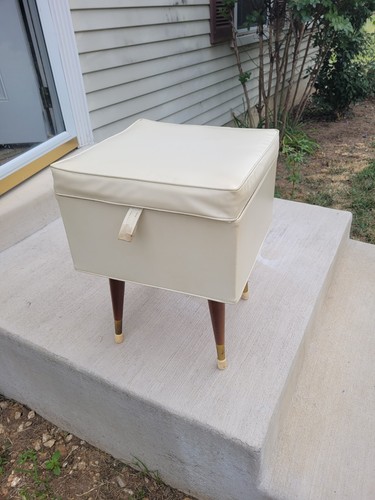 Vtg sewing basket - vtg,