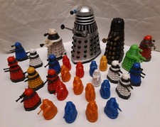 Large 29 Piece Bundle of Doctor Who Daleks Plastic Toy Figures