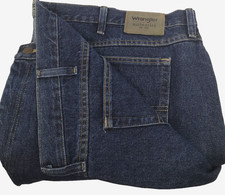 Wrangler Authentic Jeans Blue Mens Waist 50/52" x Leg30" Used EBSK4643
