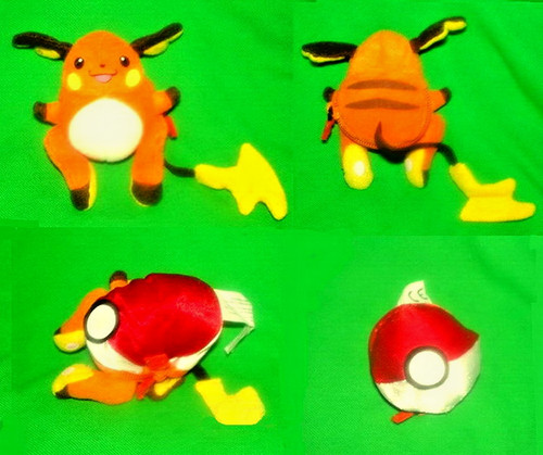Raichu reversible poke ball - reversible, poke-ball