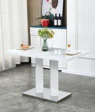 Dining Table Set White High