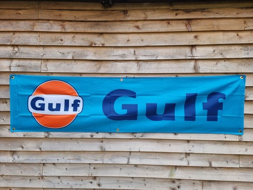 Gulf banner workshop car - workshop,
