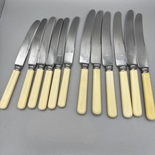 Lot Antique Faux Bone Handled