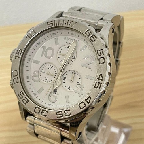 Nixon chronograph silver - nixon, 42-20