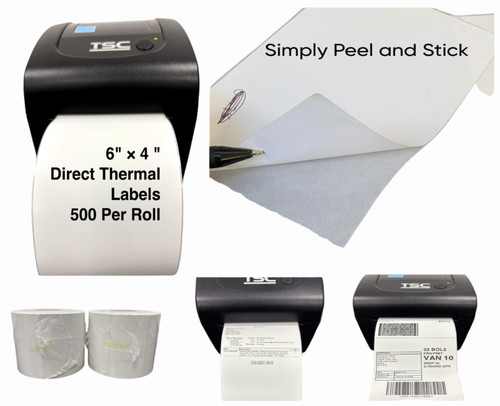 Rolls labels 4x6 direct - rolls, 4x6"