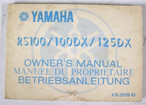 Yamaha rs100 100dx 125dx - yamaha,