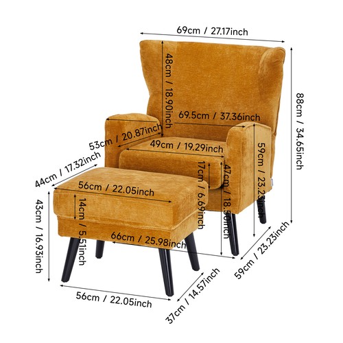 Upholstered wood frame leisure - upholstered,