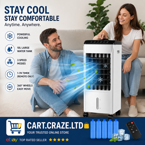 10l portable air cooler fan - cooler,