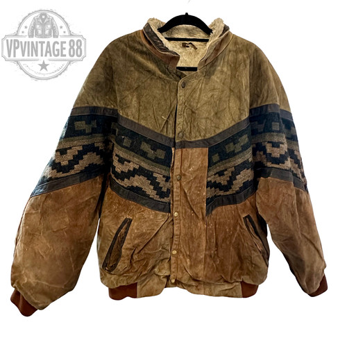 Vintage aztec navajo bomber - vintage,