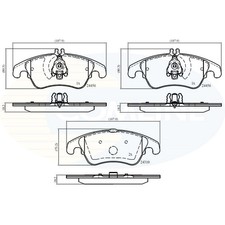 Brake pads set for mercedes - for,