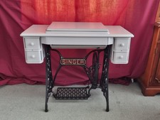 Singer Sewing Machine Painted Table