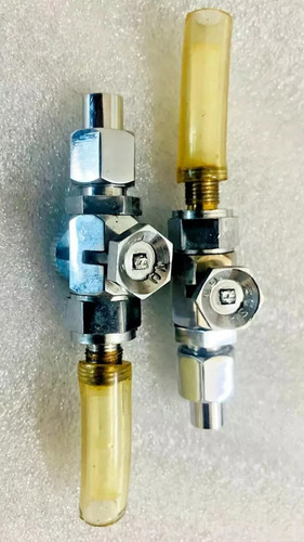 Pair brass fuel petrol gas - brass,