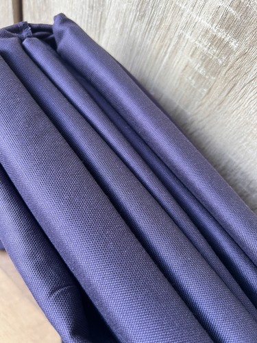 Navy blue lined cotton eyelet - blue,