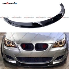 Front Splitter Spoiler Lip Gloss Black For For BMW 5 Series E60 E61 M5 2004-2010