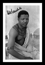 NELSON MANDELA AUTOGRAPHED