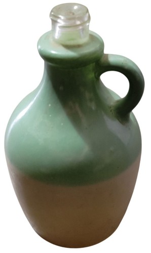 Vintage green beige glass - vintage,