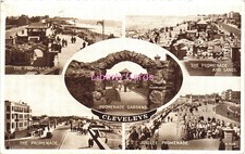 Cleveleys Lancashire Multiview Postcard 