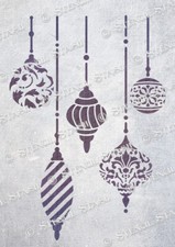 STENCIL 'Xmas Baubles' 3 sizes