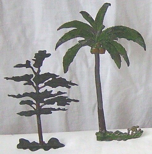 Vintage metal models trees - vintage,