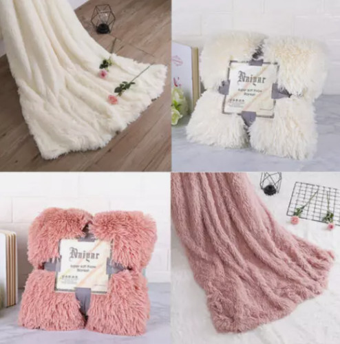 Large faux fur blanket - large,