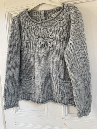 Indigo grey chunky jumper - grey,