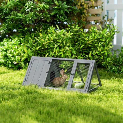 Rabbit hutch wooden - rabbit,