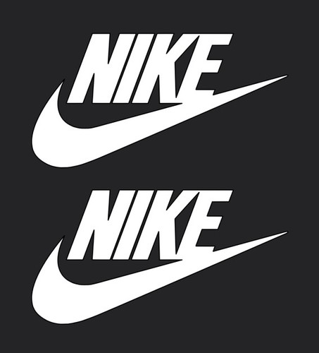 White nike tick iron on - nike,
