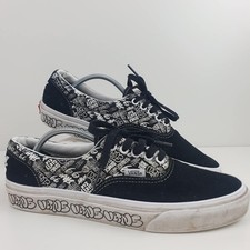 Vans Era Graffiti Black And White Suede UK Size 7.5 Good Condition