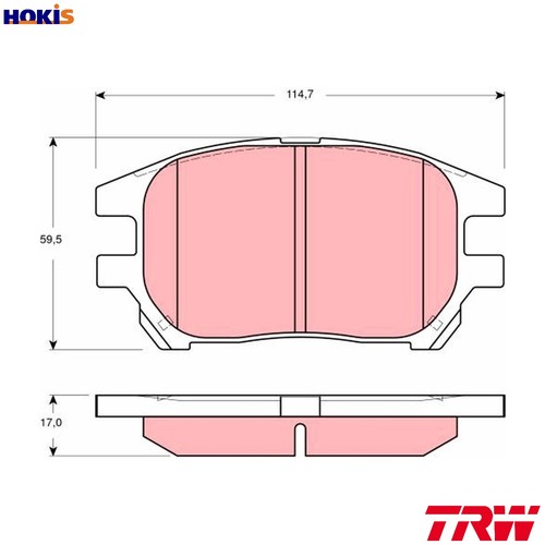 Brake pad set disc - brake,